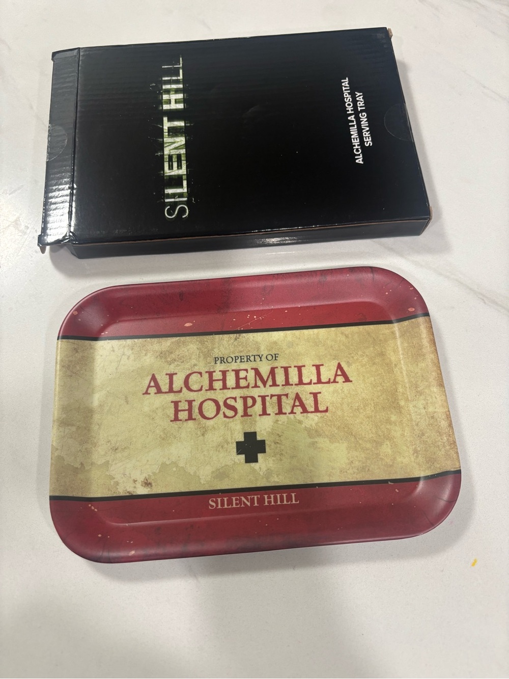 Silent Hill Alchemilla Hospital Serving Tray - Red and Cream
